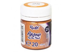 Фарба акрилова для декору, матова бронза 20мл. RUDIX  