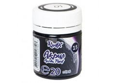 Фарба акрилова для декору, матова чорна 20мл. RUDIX  