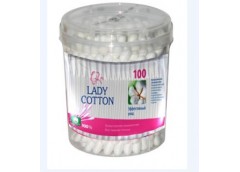 Вухочистки Lady Cotton пластмасова короб  100шт. 83209 (144)