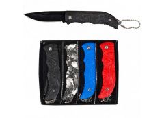 Ніж розкладний в кор. 4шт. пластик. ручка 16см. мікс. кол. KA-901 (60)