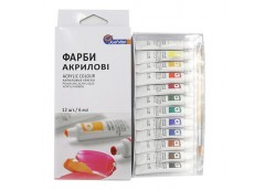 Фарби акрилові Basics 12к по 6мл 1206C-1EA (EA1206M)  J.Otten
