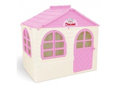 Будинок з шторками в кор. пласт. 129*69*120см. світло-рожевий 128*27*86см. 02550...