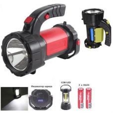 Ліхтарик в кор. акум. 2шт. 18650/ microUSB. T80-5W+COB (1)