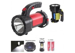 Ліхтарик в кор. акум. 2шт. 18650/ microUSB. T80-5W+COB (1)