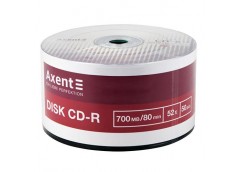 Диск Axent CD-R 700MB 80min 52x 50шт в упак 8102-A (1/50)