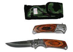 Ніж розкладний в чохлі кнопка 19.5см. WL-2517 / GW 43/GW 46