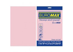 Папір офс А-4 20а/ 80г Pastel Euromax рожевий 2721220E-10 BM BUROMAX