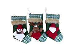 Шкарпетка новорічна для подарунків 25см. R90662 (600)