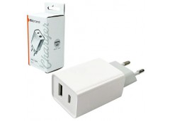 Зарядне Mibrand dual por USB-A + USB-C  MIWC/206CUCW (1)