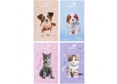 Блокнот А6, 50 арк. без лін. KITE коти і собаки R26-195 (1)