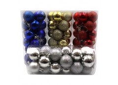 Кулька новорічна 5см. 24шт. в кор. mix 6472-11 (20)
