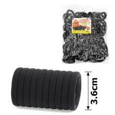 Резинка Калуш чорна мікрофібра 3,6см (75) 14562