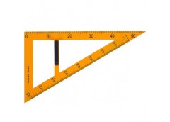 Трикутник для шкільної дошки пласт з ручкою прямокутний  T 97905