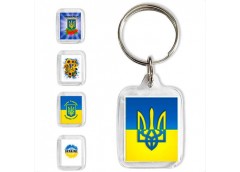Брелок акриловий прямокутний 