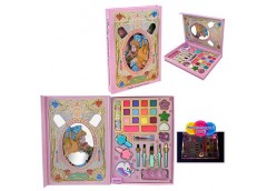 Косметика в кор. палетка, лак, помада, тіні, світло на бат. аксес. 18*3*25см. UKR2401 (12/72)