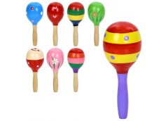 Маракас дерев'яний в куль. 13*5*5см. мікс. вид. MD 0361 (150)