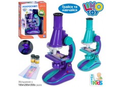 Мікроскоп в кор. на бат. скло. пробірки 2шт. світло 18*25*8см. 2кол. SK 0006 (60)