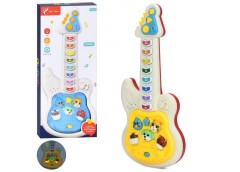 Гітара в кор. на бат. 2 реж. музика/звук. англ. мова. звуки тварин. світло 17*37*5см. 2кол. 800 (30)