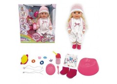 Пупс шарнірний в кор. п'є з пляшечки. ходить на горщик. плаче. з аксес. 35*38*19см. BLS 024 E (8)