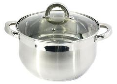 Каструля нерж.  4.0л. 