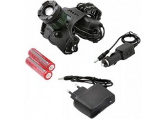 Ліхтарик на голову в кор. акум 2x18650 microUSB, zoom 2189-T6 (50)