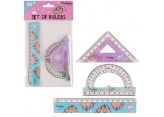 Набір лінійок YES 15см. 3 предмета 