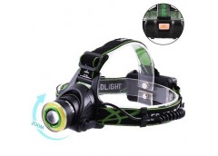 Ліхтарик на голову в кор. акум 2x18650 microUSB. zoom T106-T6+COB (1)