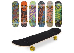 Скейт 80*20см. алюм. підвіска. колеса PU. 7 шарів. 608Z. 6вид. MS 0321-7 (6)
