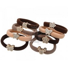 Резинка мікрофібра кольор +прикраса за 1 шт A 1955-55R4-75B (24)