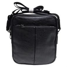 Сумка чоловіча чорна 21*23см 6132-2