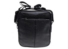 Сумка чоловіча чорна 21*23см 6132-2