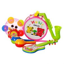 Музичні інструменти в куль. барабан. гітара. маракаси. дудка 18*26*9см. 2013 C (96)