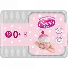 Вухочистки дитячі Smile в пласмасові короб 60шт. 13544 (24)