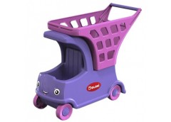Візочок автомобіль дитячий з кошиком фіолетово-розовий 01540/01 DT (1)