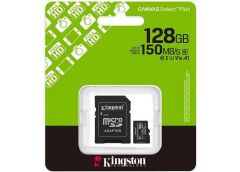Карта пам'яті Kingston microSDXC 128GB Canvas Select з адаптером (1)
