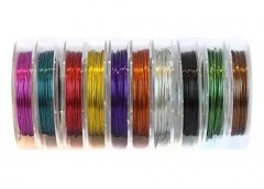 Дріт для декору кольоровий (латунь) 0,3мм. 10м. 10штук в упак 1955