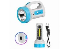 Ліхтарик акум LED+COB ЗУ шнур 220V 16см SG-1984 (1/40)