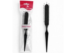 Гребінець масажний 3-ряд.з мітл.зуб.і загостр.руч 22*2*1см 27188 OSM (1/48)