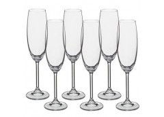 Набір бокалів для шампанського Colibri 220мл 6шт. упак b4S032/220 Bohemis ГТД (8...
