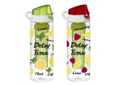 Бутилка для води HEREVIN Lemon-Detox Time з інфузером Display 750 мл. мікс кол 1161558-812 ЮГ-К