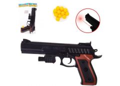 Пістолет в куль. на бат. на кульках з лазером 17*19см. P298+ (72)