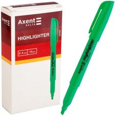 Текстомаркер Highlighter 2-4мм клиноп. зелений D2503-04 (12)