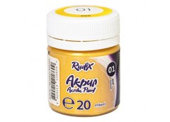 Фарба акрилова для декору металік золото 20мл. RUDIX  