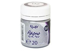 Фарба акрилова для декору металік срібло 20мл. RUDIX  