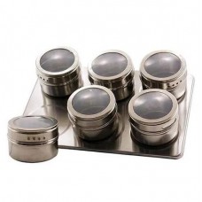 Набір для спецій 6шт. 5*6см. на мет. підставці 16769-4 ЮГ-К (30)