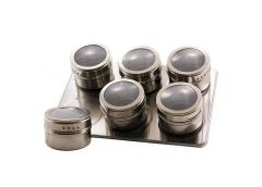 Набір для спецій 6шт. 5*6см. на мет. підставці 16769-4 ЮГ-К (30)