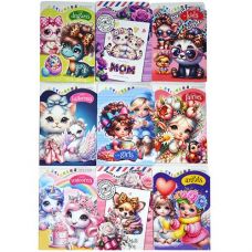 Розмальовка 8 арк 100г 135х190мм скоба, в асорт. Р099 Мандарін (1/20)