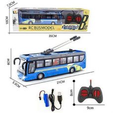 Тролейбус р/к. в кор. акум. USB. звук. світло 35*10*7см. 135-2 (36)