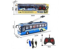 Тролейбус р/к. в кор. акум. USB. звук. світло 35*10*7см. 135-2 (36)