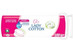 Ватні диски Lady Cotton за 100шт. косметичні 13191 (35)